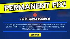How To FIX Fortnite Disconnected from Match - Easy Method