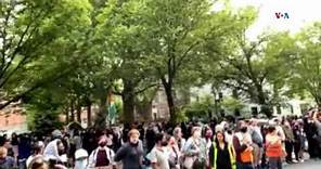 Manifestación pro-Palestina en la Universidad George Washington
