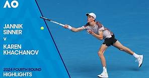 Jannik Sinner v Karen Khachanov Highlights | Australian Open 2024 Fourth Round