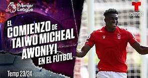El nigeriano Taiwo Micheal Awoniyi del Nottingham Forest F. C. | Telemundo Deportes