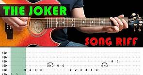 THE JOKER - Guitar lesson - Guitar Riff with tabs (fast & slow) - The Steve Miller Band