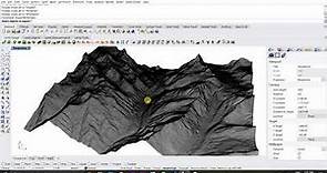 How to create a 3D terrain-topographical model using "Rhino" and "Lands design".