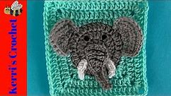 Crochet Elephant Granny Square Tutorial
