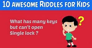 10 Awesome Riddles For Kids With Answers To Test Your Brain - Easy And Funny Riddles
