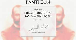 Ernst, Prince of Saxe-Meiningen Biography - Prince of Saxe-Meiningen