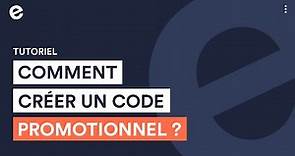 Comment créer un code promotionnel ? | Tutoriels e-monsite