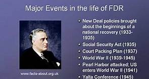 President Franklin D. Roosevelt Biography
