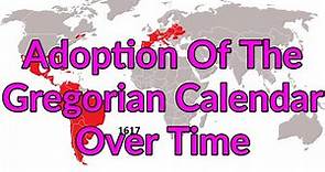 Adoption Of The Gregorian Calendar Over Time Animated Historical Map