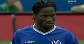 Didier Drogba vs Manchester United ► Chelsea Debut ► 15/08/2004 (Highlights)