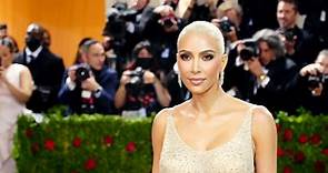 Kim Kardashian Wears Iconic Marilyn Monroe Dress to 2022 Met Gala