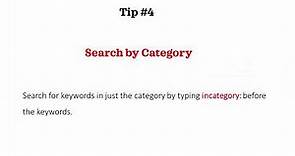 Wikipedia Search Tips