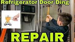 Removing A Dent From Stainless Steel Fridge. How to Removing Dent from Fridge Door.