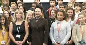 China's First Lady Peng Liyuan visits Fortismere School in London