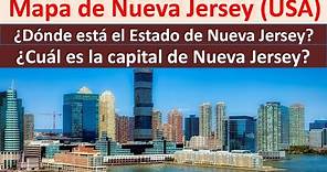 Mapa de Nueva Jersey Estados Unidos. Capital de Nueva Jersey Donde esta Nueva Jersey. New Jersey map