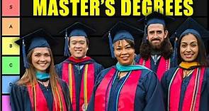 Masters Degree Tier List 2023 (Masters Degrees RANKED)