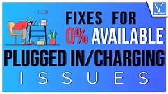 How to fix 0% available plugged in charging but laptop battery not charging issue | Windows