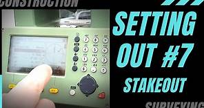SETTING OUT - How to use a Total Station "Stakeout" program. Step by step guide on marking a point.