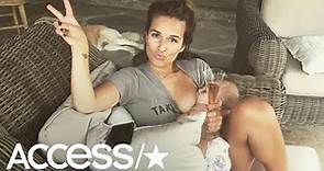 Jessie James Decker Blasted For Posting Photo Of Her Breastfeeding While Holding A Glass Of Rosé
