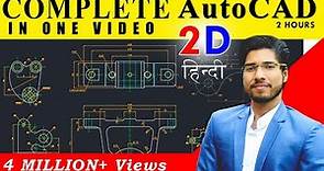 AutoCAD in 2 Hours | Complete AutoCAD (2D) in Hindi for Beginners | Mechanical, Civil, Arch