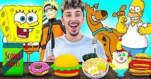 Eating Only Cartoon Food For 24 Hours!