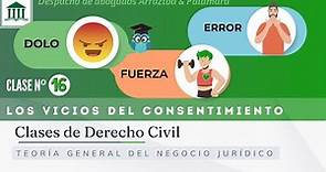 Vicios del consentimiento: error, fuerza y dolo 🏛 Clases de Derecho Civil 🇨🇱