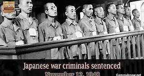 Japanese war criminals sentenced