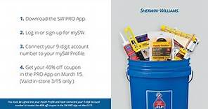 Want to receive an... - Sherwin-Williams Paint Pros