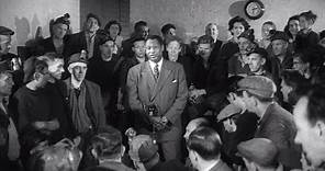 Paul Robeson sings to Scottish miners (1949)