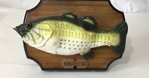 Original 1999 Big Mouth Billy Bass Singing Fish Motion Activated Wall Plaque Vtg