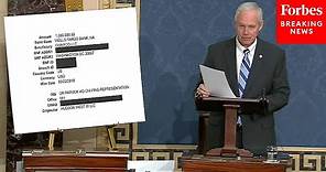 'Let That Sink In A Minute': Ron Johnson Displays Alleged Bank Records Of Hunter Biden