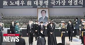 Farewell ceremony for S. Korea's late pres. Roh Tae-woo held in Seoul