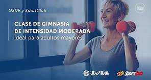 OSDE Y Sportclub - Clase de gimnasia de intensidad moderada | Ideal para adultos mayores.