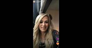 Carrie Underwood Instagram live for new album "Cry Pretty"