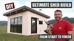 12x20 Ultimate Shed Build from Start to Finish | Man cave | She shed | Backyard Office | Tiny Home