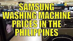 Samsung Washing Machine Prices In The Philippines.