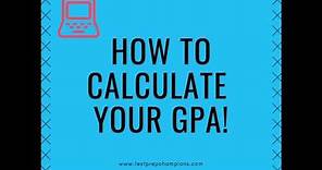 How to Calculate GPA with this College GPA Calculator
