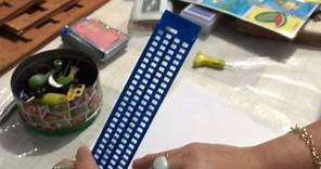Conociendo una regleta para escribir el sistema Braille