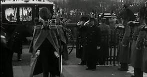 King Haakon VII of Norway opens the parliament in 1936