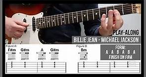 Billie Jean (TAB) - Barré Chord Guitar Riffs - Michael Jackson