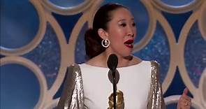 Sandra Oh Emotional speech to her parents | The Golden Globes 2019