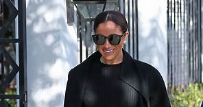 Meghan Markle Steps Out in Los Angeles in Chic All-Black Outfit