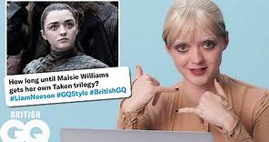 Game Of Thrones star Maisie Williams replies to fans on the internet | Actually me | British GQ