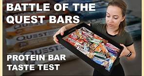 QUEST BAR TASTE TEST REVIEW | We tried all of them!