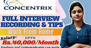 Concentrix Full Interview Recording | Concentrix Jobs for Freshers 2022 | CNX Work from Home Jobs