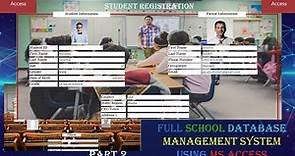 How To Create Report For Student Registration Form Student Database Management System Part 2