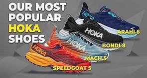 Our most popular HOKA Shoes of @Run Moore | Mach 5, Arahi 6, Bondi 8 & the Speedgoat 5