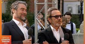 Robert Lindsay and Nathaniel Parker interview on the Green Carpet | Olivier Awards 2022