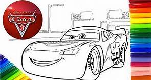 COLOREANDO CARS 3 | Coloreamos a Rayo McQueen con Doh Vinci y Acuarelas | Como dibujar y colorear