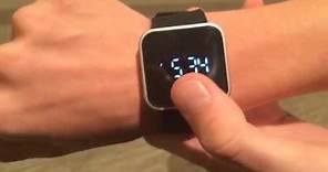 How to change the time on the 1face touchscreen watch tutorial