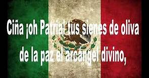 1.- Himno Nacional Mexicano Versión escolar Oficial Letra